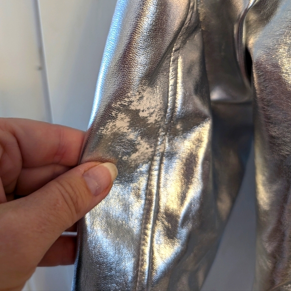 Karl Lagerfeld Paris Silver biker jacket - Picture 5 of 5